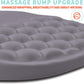 Ergonomic Mouse Pad Wrist Support with Memory Foam Massage Bulge, Carpal Tunnel Pain Relief Mousepad Wrist Rest for Mouse(12x8 inch, Silver Gray Light Purple)