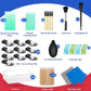 10 PCS USB Type C Anti Dust Plugs Cover, C-Type Port Dust Plug, Anti-Lost USB C Charging Port Dust Covers Protectors for 15 16 Plus Pro Max, Samsung, with Digital Product Cleaning Kit