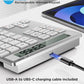 Rechargeable Wireless Number Pad for Laptop, 34 Keys Numeric Keypad with Dual Bluetooth & Display, 2-in-1 Numpad and Calculator, Slim Portable Number Pad Keyboard for Windows, Mac, PC, Tablet