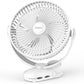 12000mAh Clip on Fan 30H Longest Runtime, 8in Portable Fan Rechargeable, Ultra Quiet with Heavy-Duty Clamp, USB Desk Fans for Golf Cart,Office Desk, Treadmill, Camping, Bedroom