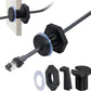 2Pcs RV Cable Passthrough for Starlink mini, RV Cable Grommet Compatible with Starlink, Ethernet, Coax, Water-Resistant and Anti-Drop RV Cable Routing(Black)
