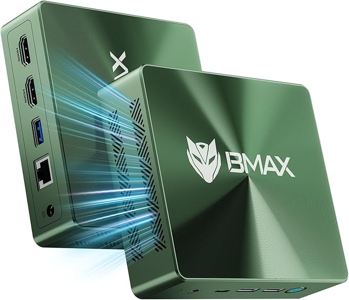 Bmax B6 Pro Mini PC, Intel i5-1030NG7(Up to 3.5GHz) 16GB DDR4 512GB SSD, Windows 11 Pro Small Desktop Computer with 4K Triple Display Support, Dual HDMI, Type-C, WiFi 5, Compact PC for Students