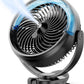 Koonie 10000mAh Battery Operated Misting Fan with Clip, Portable 8'' Mist Fan for Desk with Max. 48 Hours Runtime, 3Speeds, 2 Spray Modes, 200ML Tank for Golf Cart Home Office Travel Camping Stroller