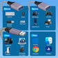 2025 Upgraded,USB Splitter 1 in 2 Out Cable,Double USB Port Extender Power Split Adapter,Data & Charger Cord Extension Adapter Cable-25 CM (Data and for Charging but Wouldn't Work for CarPlay