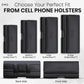 Phone Holster for Men with Credit Card Slot, Cell Phone Case, Fits iPhone 17/16/15/14/13/12 Pro Max – Belt Clip/Loop Carrying Phone Pouch Holder, X Large.