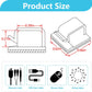 100PCS Cable Clips, Adhesive Wire Clips Organizer Cord Clips Management, Cable Staples Outdoor Strong for Wall, Desk, Christmas Lights, String Lights, TV PC Ethernet Cable, Clear Large