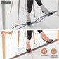 Floor Cord Cover Self Adhesive Cord Hider Floor Extension Cord Covers for Floor Power Cord Protector Cable Management Prevent Cable Trips Cable Cavity 0.59" W x 0.31" H (Smoked Brown Wood, 20Ft)