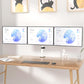 WALI Triple Monitor Mount, Three Monitor Desk Mount Fits 13-27in Screens, Holds up to 22lbs, Multiple Computer Stand with Tilt, Swivel, Rotation, VESA 75x75,100x100mm(M003S-W), White