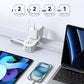 ORICO 20W USB-C PD Travel Power Strip, 4 AC Outlets 3 USB Ports (Fast Charging), 4FT Flat Plug Extension Cord, Cruise Approved, Compact for Business Travel/Dorm -AP3