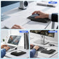 MEKASS Ergonomic Mouse Pad with Wrist Support, Wrist Rest Mousepad for Carpal Tunnel Pain Relief, Memory Foam with Massage Design, Non-Slip PU Base for Office and Home (Classic Black)