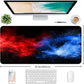 Large Extended Gaming Mouse Pad with Stitched Edges, Non-Slip Waterproof Rubber Base Mouse Pad for Office, Computer, Keyboard, Laptop and Home Desk Pad 35.4 x 15.7 x 0.12 Inch (Colorful Starry Sky)
