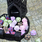 SmartDealsPro Retro Polyhedral Dice Sets with Pouches for D&D DND RPG MTG Dungeon and Dragons Table Board Roll Playing Games D4 D6 D8 D10 D% D12 D20