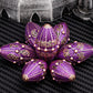 ARUOHHA DND Metal Dice Copper Purple Dragon Egg Dice with Rotating Dragon Egg Shell, Role Playing Game RPG Polyhedral D and D Dice Set D20 D12 D10 D8 D6 D4