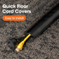 10 FT Floor Cord Cover, Cord Covers for Wires on Floor, Cord Protector, Floor Cable Cover, Hide Extension Cord Covers for Floor, Cable Cavity: 0.47" (W) x 0.29" (H), Black
