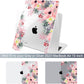 Batianda Premium Case for New MacBook Air 15 inch 2025 M4 2024 2023 with M3 M2 Chip Model A3241/A3114, Designed Protective Plastic Hardshell & Keyboard Cover & Screen Protector, Beautiful Floral