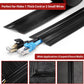Soft PVC Cord Covers - 8.2ft Self-Adhesive Floor Cable Cover Cord Hider, Gray