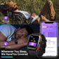 AMAZTIM Smart Watch, 60 Days Extra-Long Battery, 50M Waterproof, Rugged Military Bluetooth Call(Answer/Dial Calls), 1.85" Ultra Large HD Display, AI Voice Assistant, Compatible for Android and iOS-Red