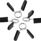 Barbell Clamps Dumbbell Spring Clip Circlip Collars 1 Inch Weight Bars Clips Fitness Weightlifting Lock Buckle 1 Inch for Standard Bar Barbell Strength Training Gym Accessory
