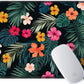 ITNRSIIET Mouse Pad with Stitched Edge Premium Textured Smooth Precise Operation Waterproof Washable Non-Slip Rubber Base Desktop Protection Mat, 10.2×8.3×0.12 inches, Beautiful Floral