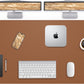 Leather Desk pad Protector, Large Desk mat with Natural Cork & PU Leather,Mouse pad,Non-Slip Office Desk Mat,Waterproof Desk Writing Pad for Office and Home (47in*23.7in, Brown)