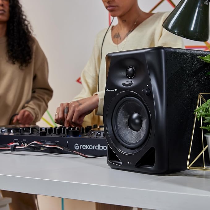 Pioneer DJ DM-50D-BT 5-Inch Desktop Monitor System with Bluetooth, Black