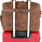 Leather briefcases Laptop Messenger Bags Best Office School College Satchel Bag for Men and Women