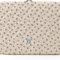 Puffy Laptop Sleeve 13-15.6 Inch Cute Quilted Laptop Protective Case Padded Floral Computer Sleeve for MacBook (A-Purple, 11 Inch)