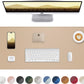 Leather Desk Pad Protector, Mouse Pad, Office Mat, Non-Slip PU Leather Blotter, Laptop Pad, Waterproof Writing Pad for Office and Home (Apricot, 31.5" x 15.7")