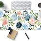 Gaming Green Desk Mat Desk Mouse Pads Purple Blue Pink Floral Mouse Pad Large, XL Big Computer Keyboard Mouse Mat Desk Pad Mat with Stitched Edge for Women Home Office Decor Deskmat 31.5x11.8 in