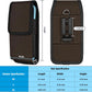 Phone Holster for Belt with Metal Clip and Magnetic Closure Compatible with iPhone 16/15/14/13/12 Pro and Non-Pro, Galaxy S25 S24 S23 S22 for Everyday Protection, M-Coffee