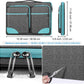Hseok Laptop Case 15 15.6 16 inch Sleeve with Handle and Hidden Strap,Compatible with MacBook Pro 15.4 16, 360° Protective PC Briefcase with 4 Pockets for Laptop Accessory,Easy to Carrying,Sapphire
