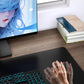 TopMade Mouse Pad with 15W Wireless Charging & Phone Holder, 31.5" x 15.75" XXL Large Desk Pad, Waterproof Gaming Mousepad Home Office Desk Mat (Includes 20W PD Power Adapter & 6.56ft Woven Cable)