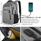 Laptop Backpack,Business Travel Anti Theft Slim Durable Laptops Backpack with USB Charging Port,Water Resistant College Computer Bag for Women & Men Fits 15.6 Inch Laptop and Notebook - Grey