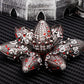 ARUOHHA DND Metal Dice Blood Splatter Dragon Egg Dice with Rotating Dragon Egg Shell, Role Playing Game RPG Polyhedral D and D Dice Set D20 D12 D10 D8 D6 D4