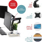 Dual Monitor Stand, Dual Monitor Arm, Dual Monitor Mount vesa Mount, up to 32 inch Monitor Desk Mount, soporte Monitor arms & Monitor Stands for 2 Monitors, Dual Monitor Riser Stand