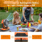 40000mAh Battery Powered Camping Fan - 136H Max Cooling, Rechargeable Battery Operated Oscillating Floor Fan with Charger, Remote & Hook, Portable for Tent Outdoor Patio Garage Hurricane Power Outage