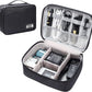 Electronics Organizer Travel Universal Cable Organizer Bag Waterproof Electronics Accessories Storage Cases for Cable, Charger, Phone, USB, SD Card, Hard Drives, Power Bank, Cords