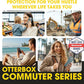 OtterBox iPhone 16 Pro (Only) – Commuter Series Case – Built-in MagSafe – Thin, Dual-Layer, Pocket-Friendly, Port Cover – Saltwater Breeze (Sage/Blue)