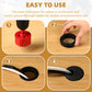 Desk Grommet 2 Inch (50 mm) 10 Pieces, Desk Hole Cover for Cables Black, ABS Plastic Grommet Hole Cover with Hole Saw for Wires Cables Through The Countertop by XIOGZAXI