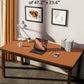 YSAGi Leather Desk Protector, Office Mat, Large Mouse Mat, Non-Slip PU Leather Blotter, Laptop Desk Pad, Waterproof Writing Pad for Office and Home (Brown, 47.2" x 23.6")