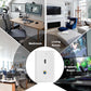 HDMI Wall Plate, 1 Port 4K HDMI Keystone to Female, 1 Port F Type Connector Coax Keystone to Female Wall Plate-White