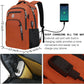 Laptop Backpack,Business Travel Anti Theft Slim Durable Laptops Backpack with USB Charging Port,Water Resistant College Computer Bag for Women & Men Fits 15.6 Inch Laptop and Notebook-Orange