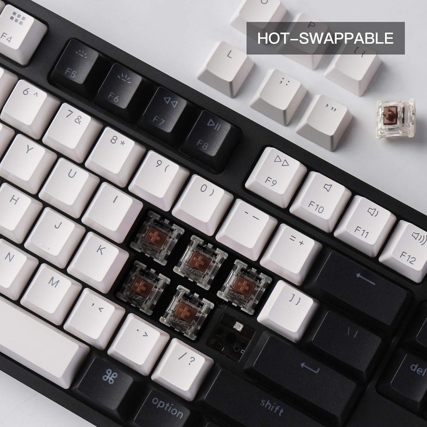 Keychron C1 Wired Mechanical Keyboard TKL, RGB Backlit with Double-Shot ABS Keycaps, 87 Keys Hot-Swappable Pre-lubed Tactile Switch Compatible with Mac Windows