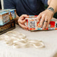 Board Game Backpack with 10 Board Game Bands, Padded Straps, Carrying Handle, Pockets for Small Games and Accessories