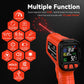 Infrared Thermometer Temperature Gun -58°F to 1796°, 16:1 Non Contact Laser Thermometer Gun with Thermocouple Probe for Humidity, Pizza Oven, Griddle, Ir Temp Gun for Home and Industry Repair