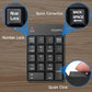 MOFII Wireless Number Pad - 2.4G Numeric Keypad Silent 19 Keys USB Keypads, Portable Financial Accounting Numpad 10 Key for Laptop/Notebook/Surface Pro/PC - Black