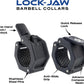Lock-Jaw Sport Olympic Barbell Collar - Quick Release Barbell Clamp (Orange)