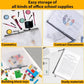 24pcs A4 Mesh Zipper Pouch File Bags, 12pcs Large A3 and 12pcs Letter A4,Black Reusable Zipper Bags for Organizing Storage, Waterproof Puzzle Bag, Board Game Storage and School Office Supplies