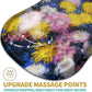 Hokafenle Ergonomic Mouse Pad Wrist Support with Massage Design, Wrist Rest Pain Relief Mousepad with Memory Foam&Non-Slip PU Base, Mouse Pads for Wireless Mouse & Desk(12x8 inch,Monet Chrysanthemum)