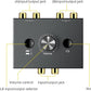 Y.D.F 2-Way Bi-Directional RCA Switch, HiFi AV L/R Sound Channel 1 in 2 Out or 2 in 1 Out, L/R Sound Channel Audio Switcher Splitter RCA Stereo Selector for DVD Stereo Speaker CD Player